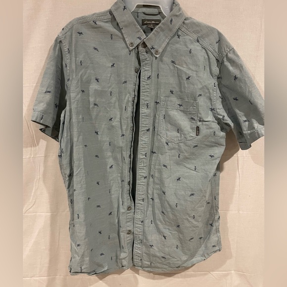 Mens Eddie Bauer button down tshirt. Tall large (TL) - Picture 1 of 5